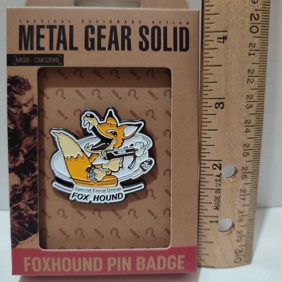Metal Gear Solid Foxhound Limited Edition Enamel Pin Official Collectible - Picture 2 of 3